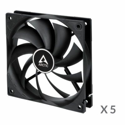 ARCTIC F12 Value Pack (Black) - ARCTIC F12 Case Fan - 120...