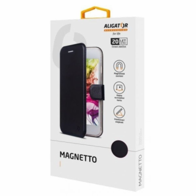 Aligator Magnetto book pro Xiaomi Redmi Note 7, černé