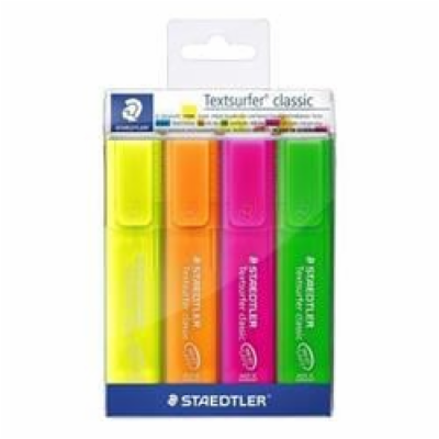 STAEDTLER Zvýrazňovač "Textsurfer classic 364", 4 barvy, ...