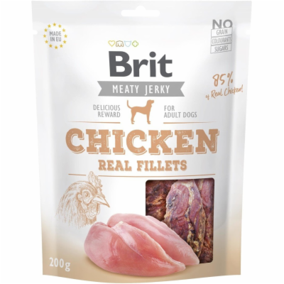 Brit Jerky Chicken Fillets 200g pamlsky pro psy