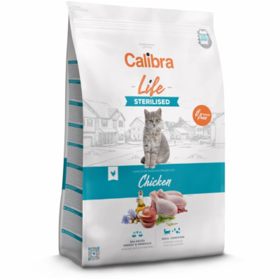 Calibra Cat Life Sterilised Chicken 6kg granule pro kastr...