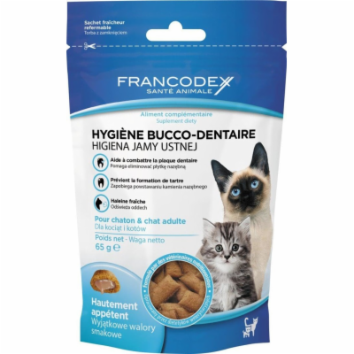 Francodex Breath Dental pochoutka pro kočky 65g