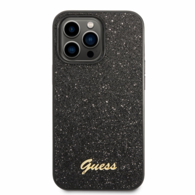 Guess PC/TPU Glitter Flakes Metal Logo Zadní Kryt pro iPh...