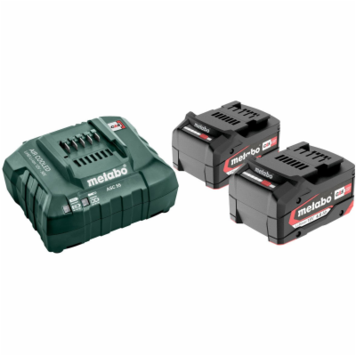 Metabo nabíječka ASC 55 + 2x akumulátor Li-Power 18V/4Ah