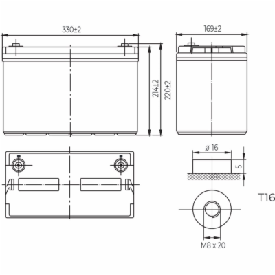 Conexpro baterie gelová, 12V, 100Ah, životnost 10-12 let,...