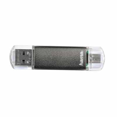 Hama flashPen "Leata Twin" 64 GB 10 MB/s USB 2.0, šedá