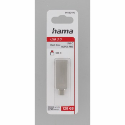 Hama USB flash disk Uni-C Rotate Pro, USB-C 3.1, 128 GB, ...