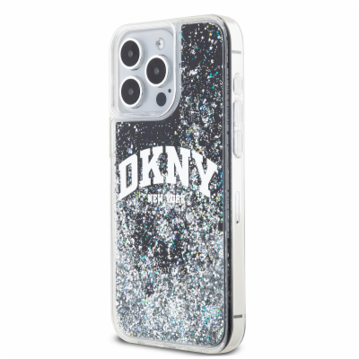 DKNY Liquid Glitter Arch Logo Zadní Kryt pro iPhone 14 Pr...