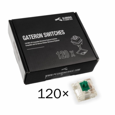 Glorious Gateron Green Switches, 120 ks