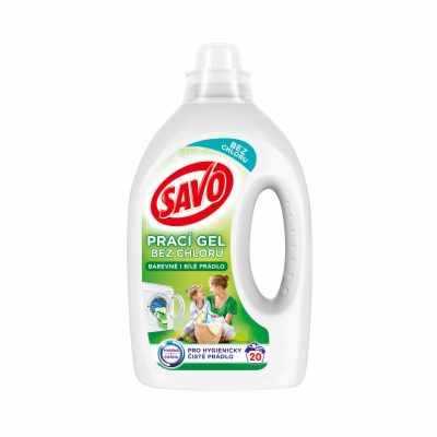 Savo Bez chloru Universal Prací gel, 20 pracích dávek, 1,5 l