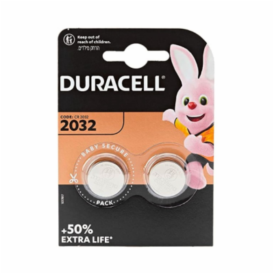 Baterie Duracell CR2032, 2ks Lithiová baterie CR2032, Prů...