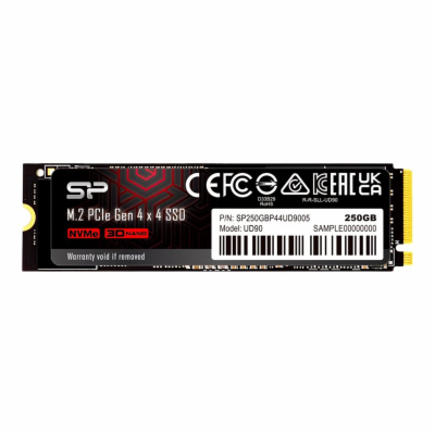 SILICON POWER M.2 2280 PCIe 250GB SSD UD90 Gen4x4 NVMe 39...