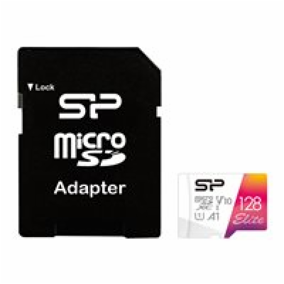 SILICON POWER memory card Elite Micro SDXC 128GB UHS-I A1...