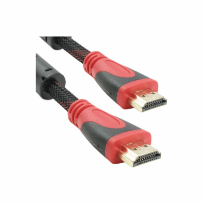 DeTech Pletený propojovací HDMI - HDMI - 5m HQ Kvalitní p...