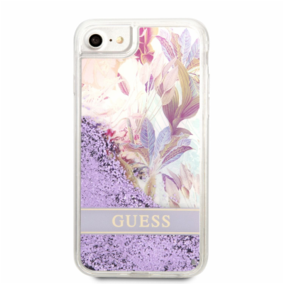 Guess Liquid Glitter Flower Zadní Kryt pro iPhone 7/8/SE2...