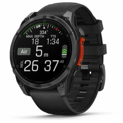 Garmin fenix® 8 – 47 mm, AMOLED, SIate Grey, silikonový ř...