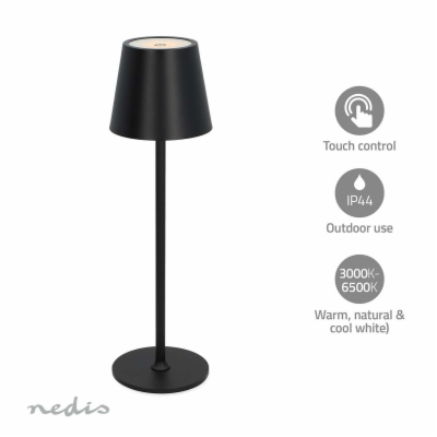 Nedis LTOUT05BK - LED stolní lampa| LED | 1.8 W | 150 lm ...