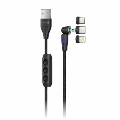 CONNECT IT Magnetic PowerLink 3in1 kabel (USB-C/Lightning...