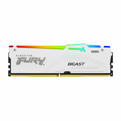 KINGSTON DIMM DDR5 16GB 6000MT/s CL36 FURY Beast RGB Bílá...