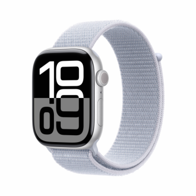 Apple Watch S10 Cell/46mm/Silver/Sport Band/Blue Cloud