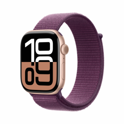 Apple Watch S10 Cell/46mm/Rose Gold/Sport Band/Plum