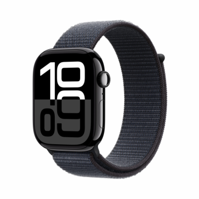 Apple Watch S10/42mm/Jet Black/Sport Band/Ink