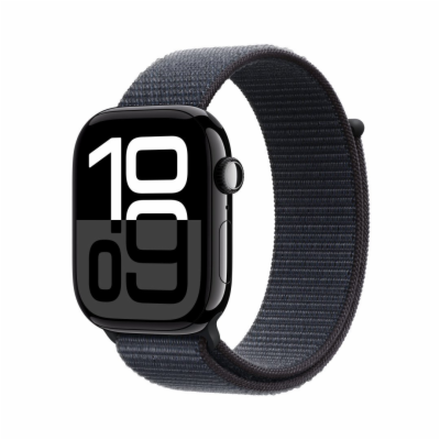 Apple Watch S10 Cell/42mm/Jet Black/Sport Band/Ink