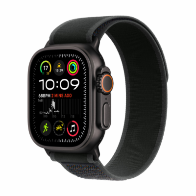 Apple Watch Ultra 2/49mm/Black/Sport Band/Black Trail/-S/M