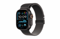 Apple Watch Ultra 2/49mm/Black/Elegant Band/Black Titanium Milanese/Small