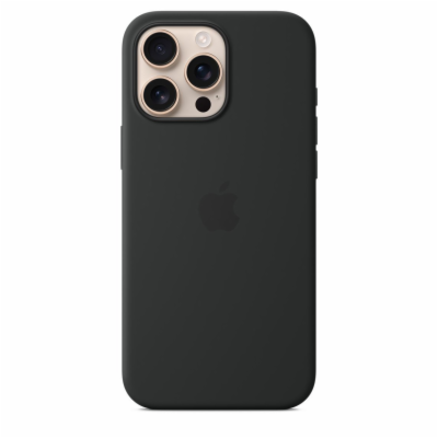 iPhone 16 Pro Max Silicone Case with MS - Black