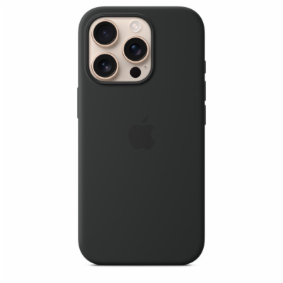 iPhone 16 Pro Silicone Case with MS - Black