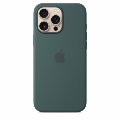 iPhone 16 Plus Silicone Case with MS - Lake Green