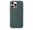 iPhone 16 Plus Silicone Case with MS - Lake Green