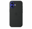 iPhone 16 Silicone Case with MS - Black