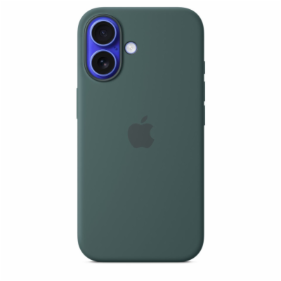 iPhone 16 Silicone Case with MS - Lake Green