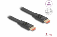 Delock High Speed HDMI Plochý stuhový kabel 48 Gbps 8K 60 Hz 3 m