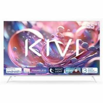 KIVI - 55 , UHD, Android TV 11, Bílá, 3840x2160, 60 Hz, r...