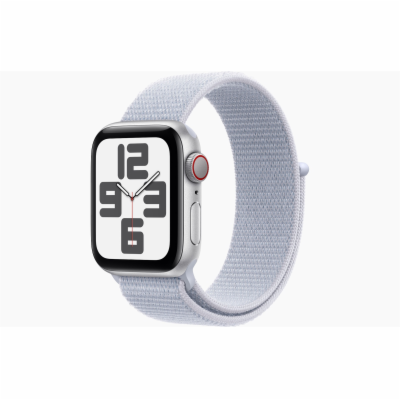 Apple Watch SE Cell/44mm/Silver/Sport Band/Blue Cloud