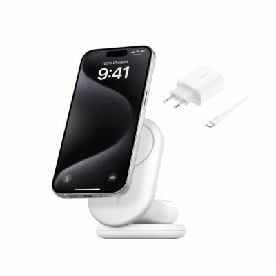 Belkin BOOST CHARGE™ Qi2 15W 2v1 Magnetický nabíjecí stoj...