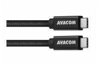 AVACOM datový a nabíjecí kabel USB Type-C - USB Type-C, 100cm, 100W E-Mark, černý