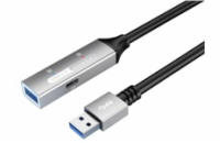 PremiumCord USB 3.2 repeater a prodlužovací kabel Male-Female, 5Gbps Aluminium 10m