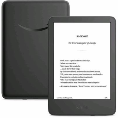 E-book Amazon Kindle Touch 2024 (16 GB), black, s reklamou