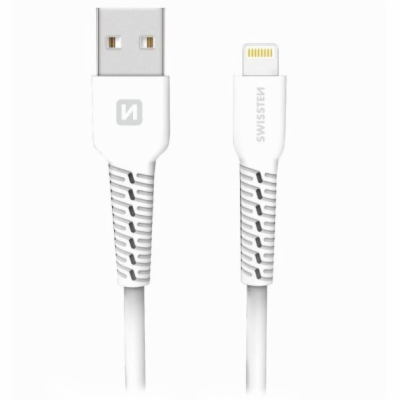 Swissten datový kabel usb / lightning 1,0 m bílý