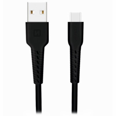 Swissten datový kabel usb / usb-c 1,0 m černý