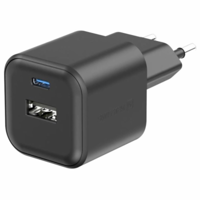 Swissten síťový adaptér gan 1x usb-c 35w pd + 1x usb-a 27...