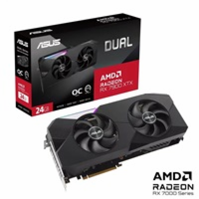 ASUS VGA AMD Radeon RX 7900 XTX DUAL, 24GB GDDR6, 3xDP, 3...