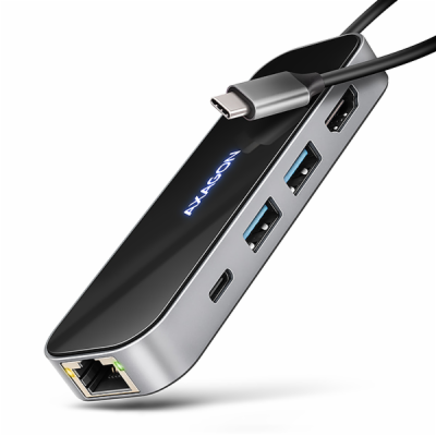 AXAGON HMC-6GLN, USB 5Gbps hub, 2x USB-A, USB-C, HDMI 4k/...