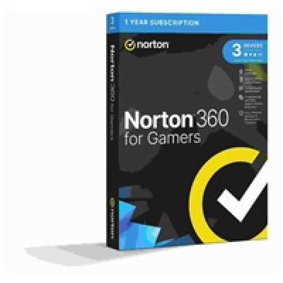 NORTON 360 FOR GAMERS 50GB CZ 1 uzivatel pro 3 zarizeni  ...