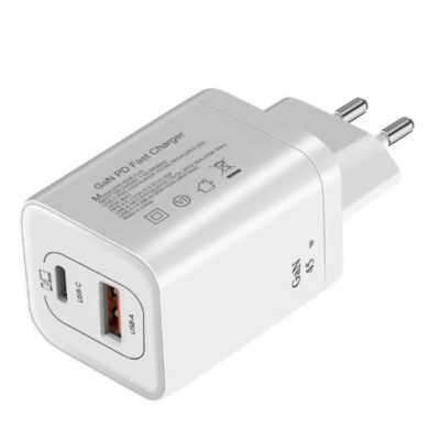 DeTech Nabíjecí adaptér USB-C/USB-A 45w + kabel USB-C/USB...