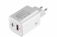 DeTech Nabíjecí adaptér USB-C/USB-A 45w + kabel USB-C/USB-C 2m Univerzální nabíjecí adaptér USB-C/USB-A 15v 3A 45w + kabel 2m USB-C to USB-C